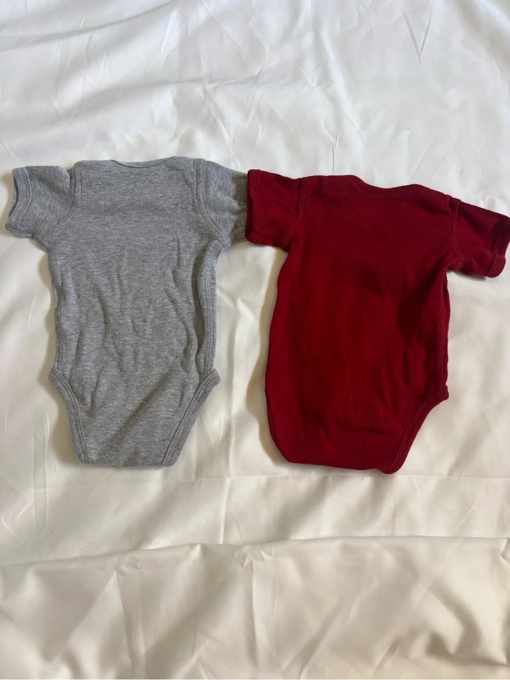 2-Pack Newborn Alabama Crimson Tide Baby Bodysuits Script A Elephant Gray